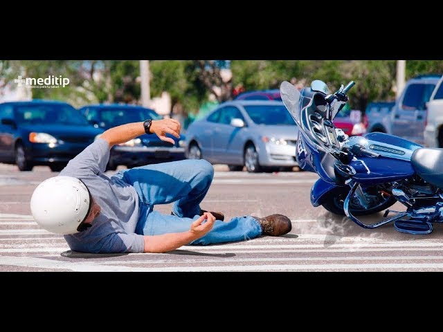 lesiones de rodilla por accidente de moto