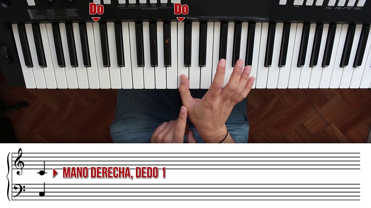 como colocar las manos para tocar el piano