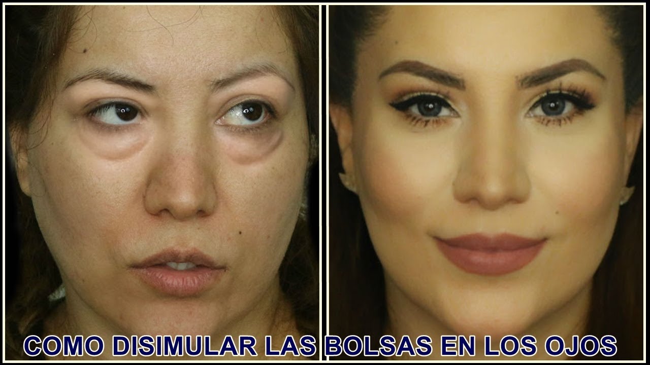 como maquillar las bolsas de los ojos