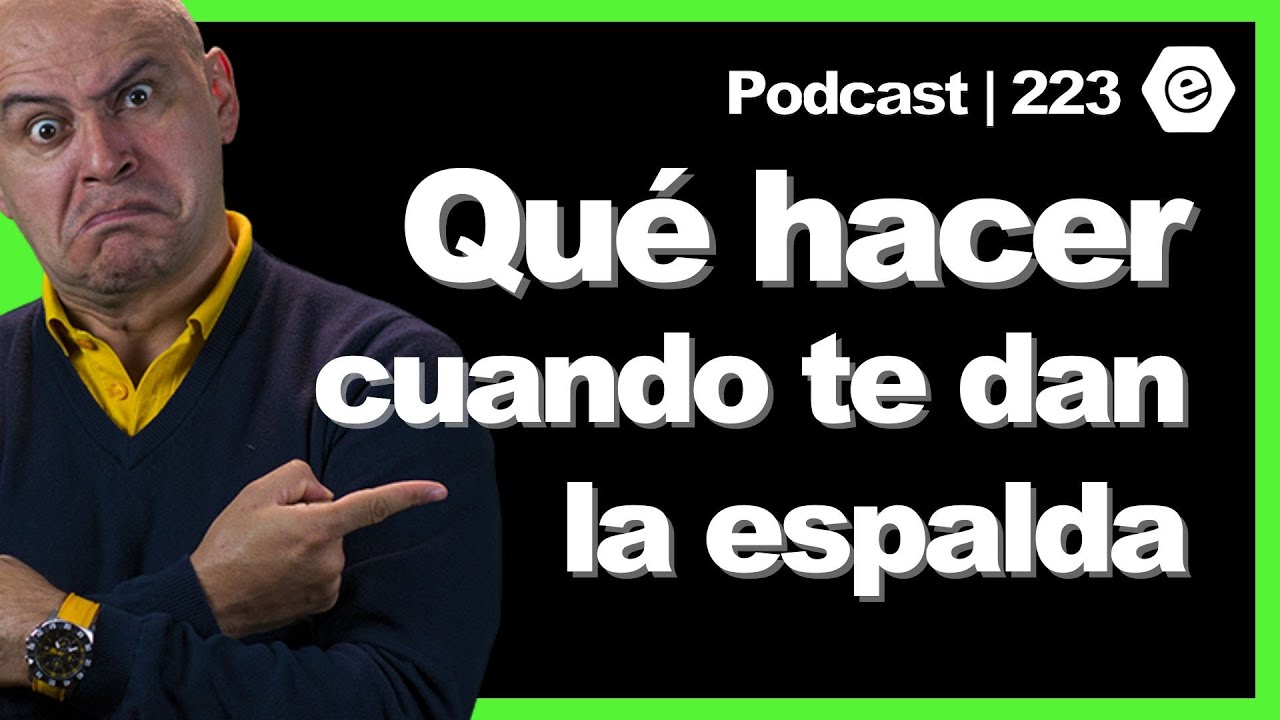 gente que te da la espalda