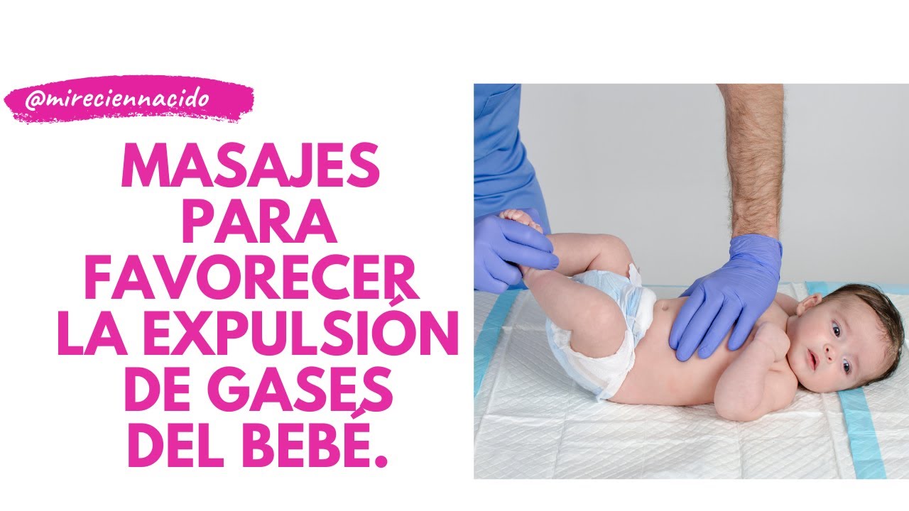 masajes para colicos de gases en bebes