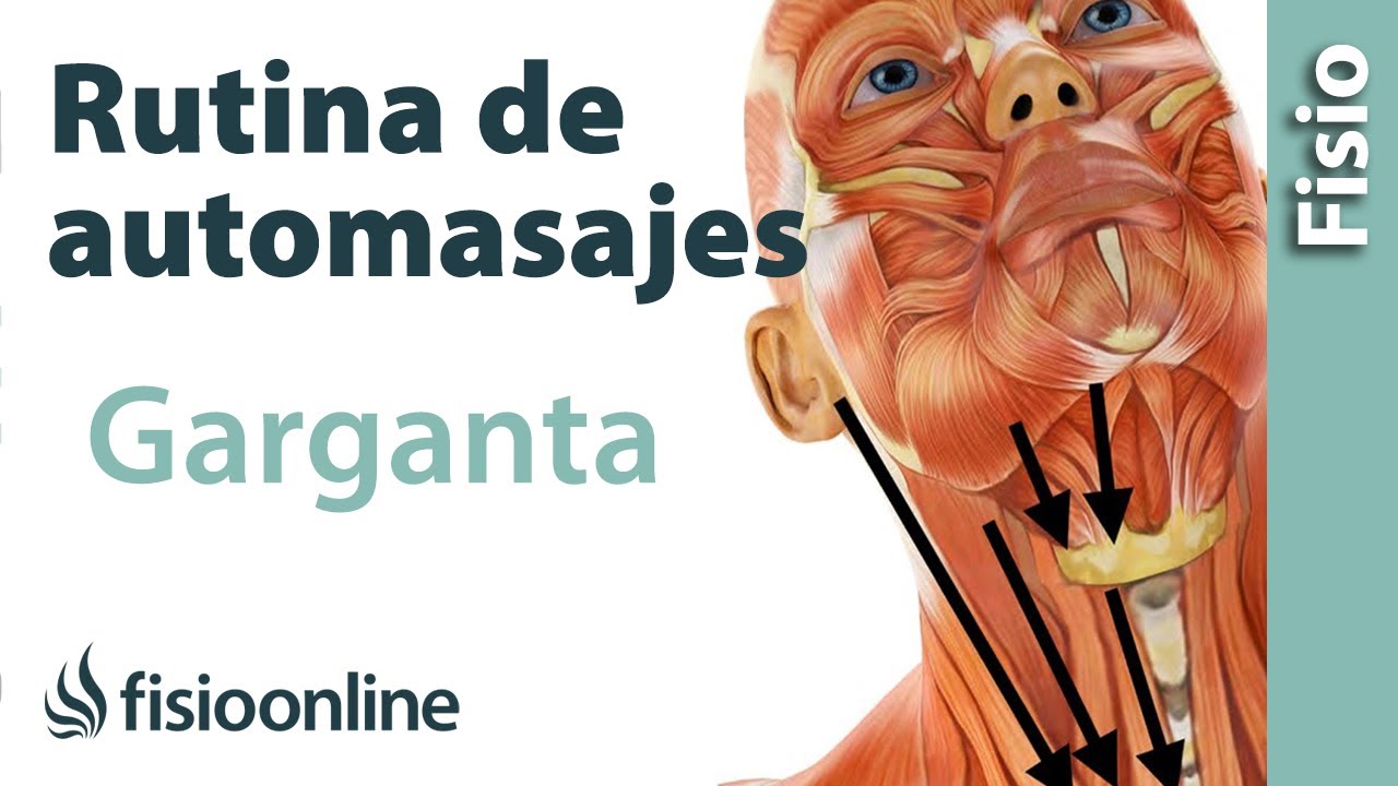 masajes para el dolor de garganta