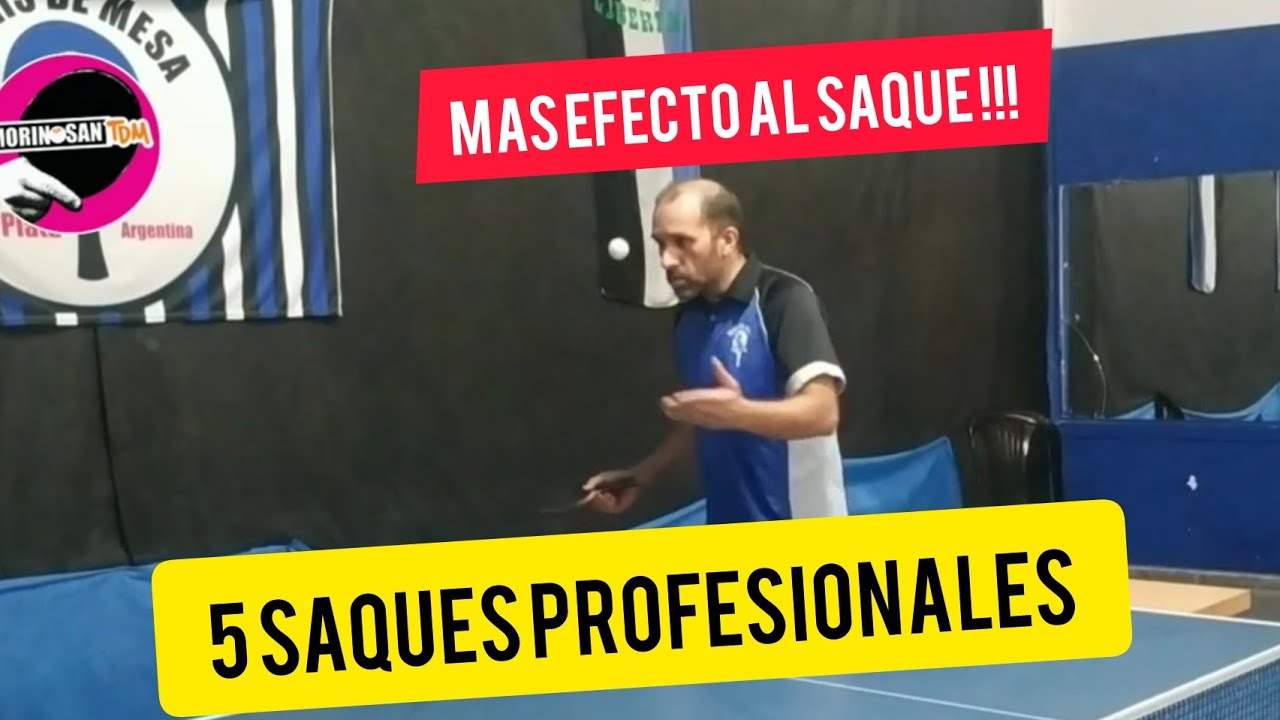 saques de tenis de mesa en camara lenta