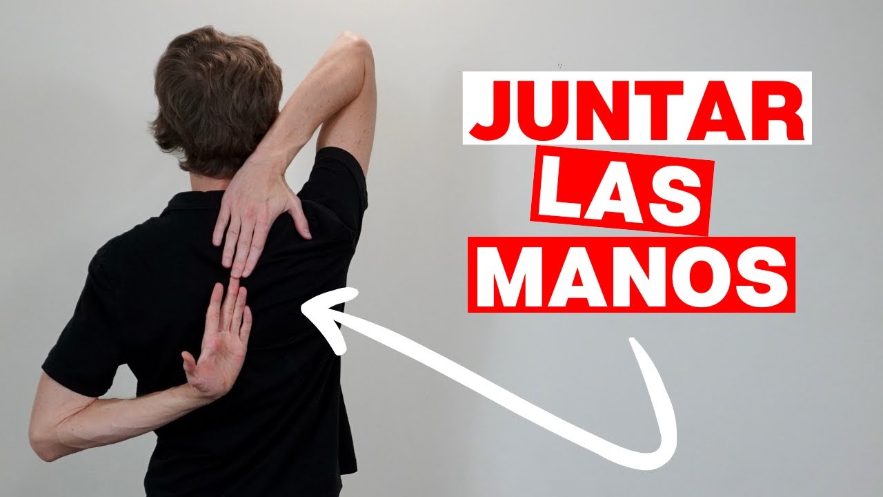 unir las manos por detrás de la espalda