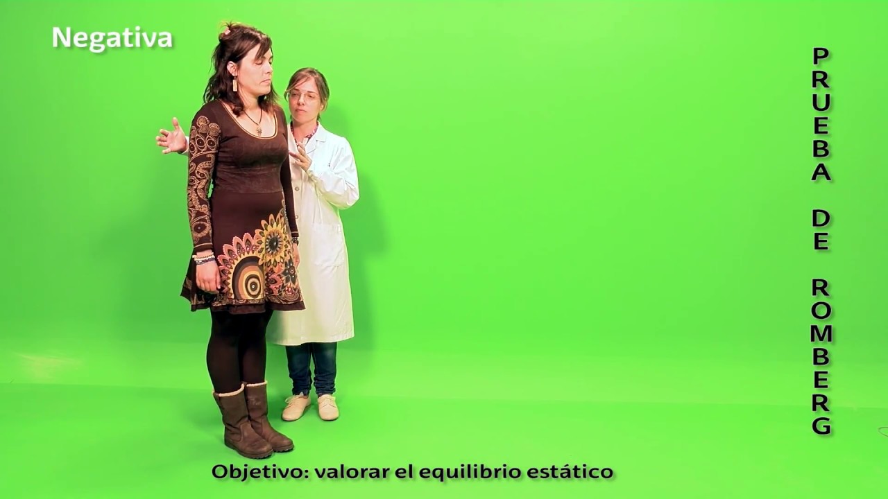 prueba de equilibrio con ojos cerrados
