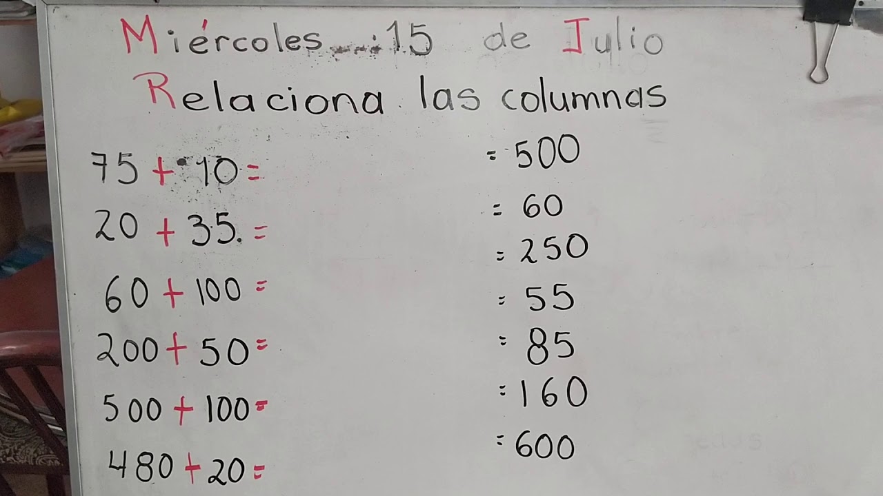 que es una relacion de columnas